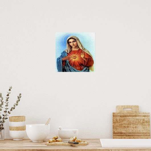 Gezegelde Mary print (Keuken)