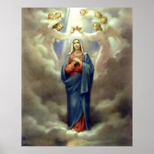 Gezegelde Mary print (Voorkant)