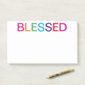 Gezegelde multi-kleuren post-it® notes (Op bureau)