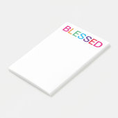 Gezegelde multi-kleuren post-it® notes (Schuin)