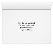 Gezegelde Pentecost Dove in vlucht met vuur (Binenzijde Horizontaal (Onderkant))