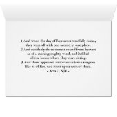 Gezegelde Pentecost met Scriptwetten 2 (Binenzijde Horizontaal (Onderkant))