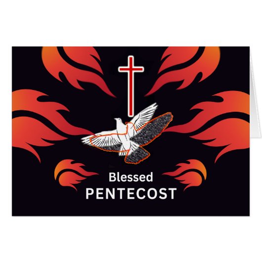 Gezegelde Pentecost met Scriptwetten 2 (Voorkant Horizontaal)