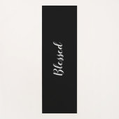 Gezegelde zwarte witte tekst van het douanemanuscr yogamat (Voorkant)