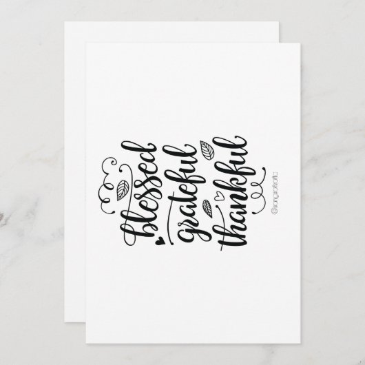 Gezegend (Voorkant / Achterkant)