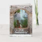 Gezegend 25ste Jubileum, Folie Wenskaart (Voorkant)