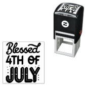 Gezegend 4 juli Self-Inking Celebration Stamp Zelfinktende Stempel (In situ)