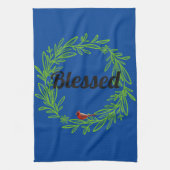 Gezegend aangepaste keukenhanddoek (Verticaal)