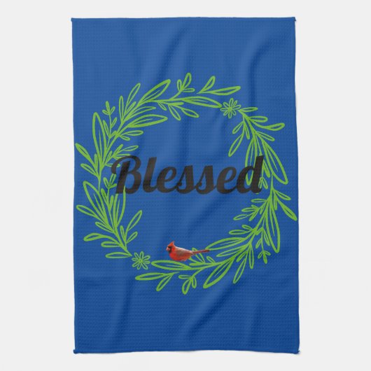 Gezegend aangepaste keukenhanddoek (Verticaal)