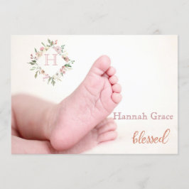 Gezegend | Aankondiging babymeisje