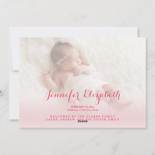 Gezegend | Aankondiging van de roze Valentijn (Achterkant)