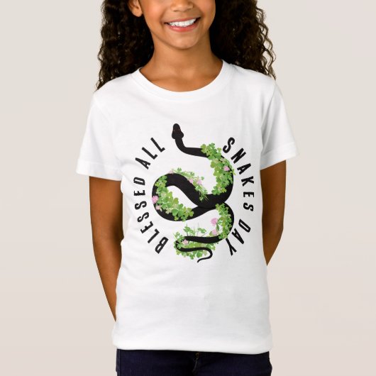 Gezegend Alle slangen Dag Lucky Serpent & Clover T-shirt (Voorkant)