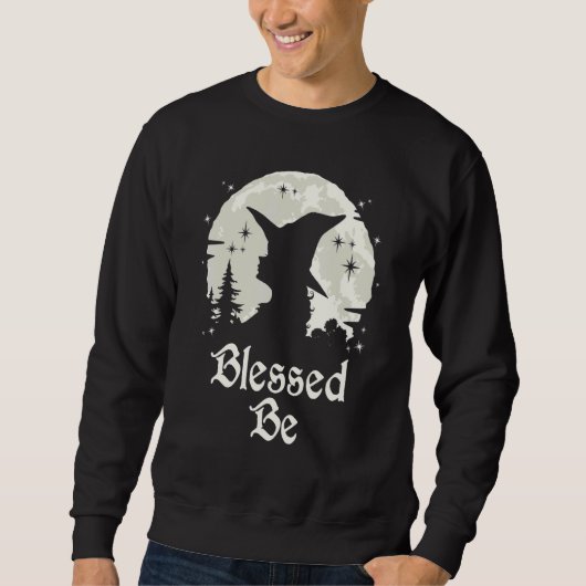 Gezegend als getuige Wiccan Witch Trui (Voorkant)
