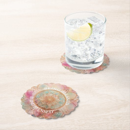 *~* GEZEGEND AP2 HEILIGE Mandala Kartonnen Onderzetters (Insitu)