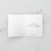 Gezegend Baby shower bedankpas" Bedankkaart (Binnen)