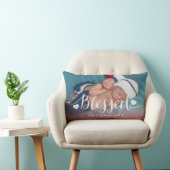 Gezegend | Baby Valentijnse geboorte Fotopiloot Kussen (Stoel)