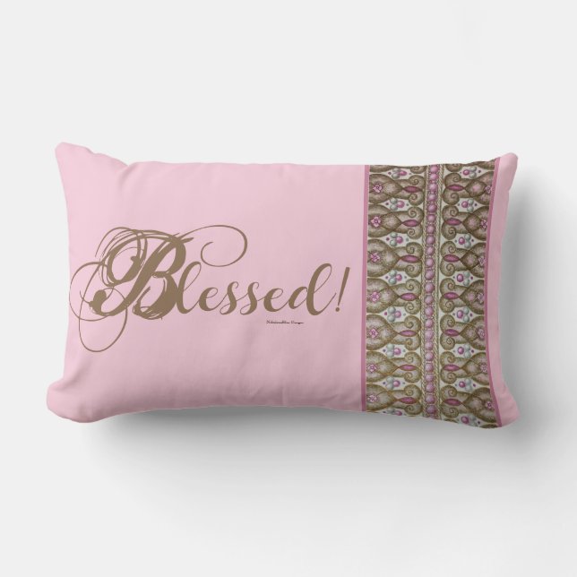 Gezegend! Band Kussen (Roze) (Voorkant)