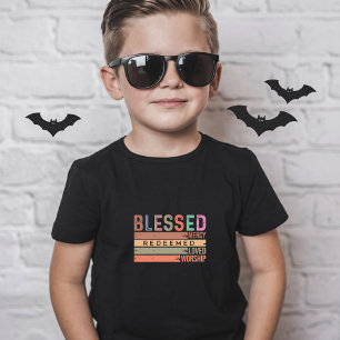 Gezegend, Barmhartigheid, Verlost, Geliefd & Aanbi T-shirt