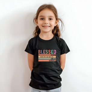 Gezegend, Barmhartigheid, Verlost, Geliefd & Aanbi T-shirt