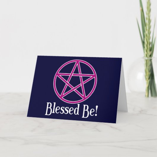 Gezegend BE Pentagram Kaart (Voorkant)