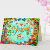 Gezegend bloemig Inspirerend voor haar Kaart