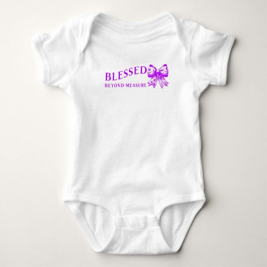 "Gezegend bovenmate" Romper (Voorkant)