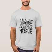 Gezegend bovenmate t-shirt (Voorkant)