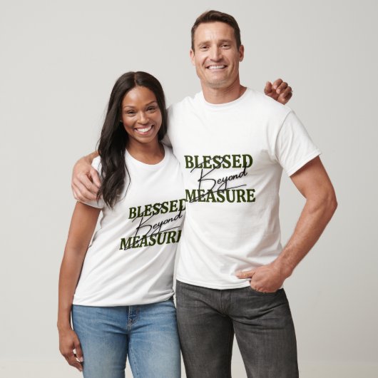 Gezegend bovenmate t-shirt (Unisex)