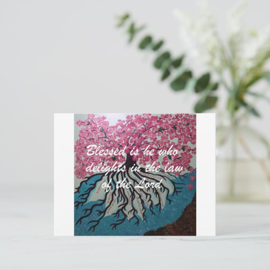 Gezegend Briefkaart (Staand voorkant)