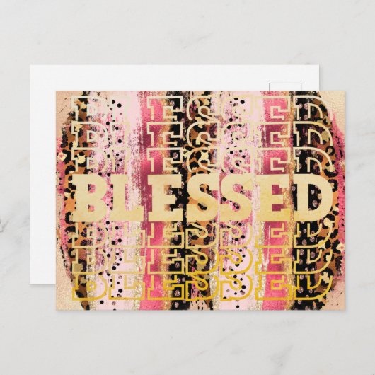 Gezegend Briefkaart (Voorkant / Achterkant)