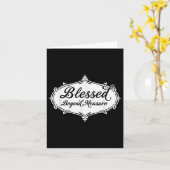 Gezegend buiten mate Jezus God Christelijk Kaart (Gele Bloem)