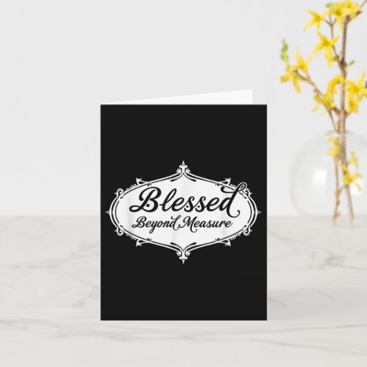 Gezegend buiten mate Jezus God Christelijk Kaart (Gele Bloem)