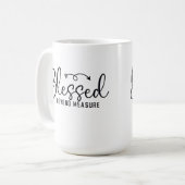 Gezegend Buiten Mate Koffiemok (Voorkant links)