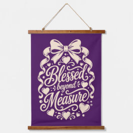 Gezegend Buiten Mate Paarse Geloofs Muur Decor Hangend Wandkleed