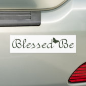 Gezegend Bumpersticker (Op auto)