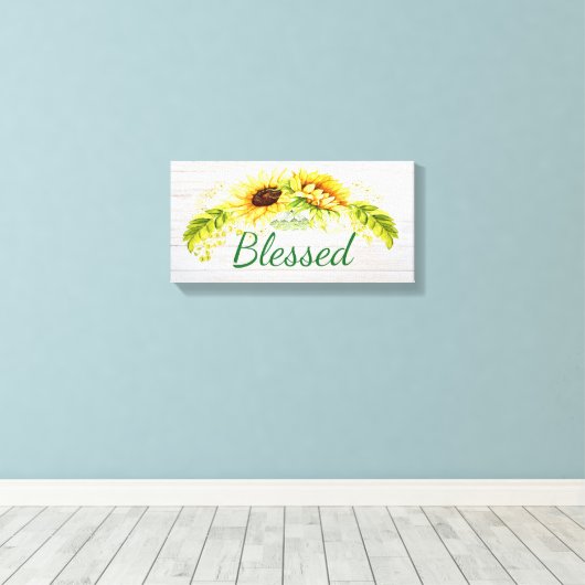 Gezegend Canvas Afdruk (Insitu (Houten vloer))