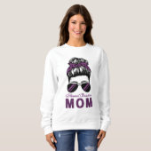 Gezegend Christelijk Moeder Messy Bun Sweatshirt (Voorkant volledig)