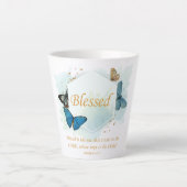 Gezegend - Christelijke geloofsovertuiging voor vr Latte Mok (Voorkant)