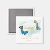 Gezegend - Christelijke geloofsovertuiging voor vr Magneet (Voorkant / Achterkant)