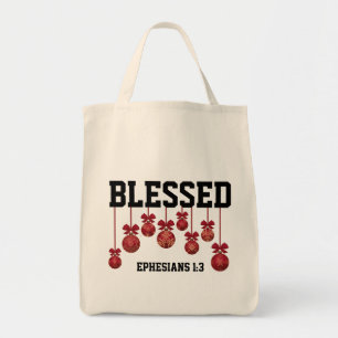 Gezegend CHRISTMAS BAUBLES CHRISTELIJK Tote Bag