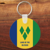 Gezegend | Citaat Saint Vincent en de Grenadines Sleutelhanger (Voorkant)