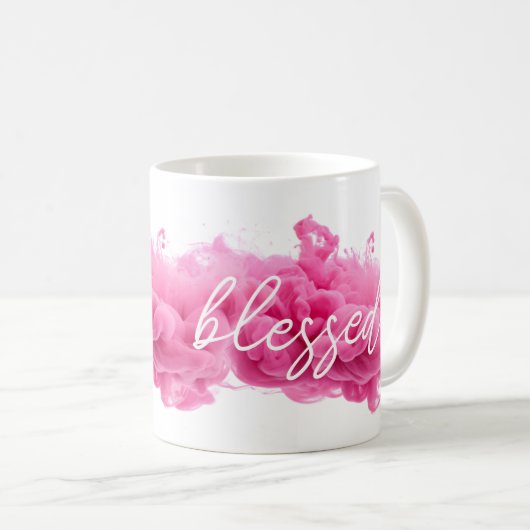 Gezegend dankbaar dank u geschenken voor mam papa koffiemok (Voorkant rechts)