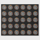 Gezegend Dankbaar Familie Thanksgiving Diner Cadeaupapier (Vlak)