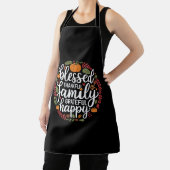 Gezegend Dankbaar Familie Thanksgiving Diner Schort (Insitu)