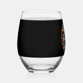 Gezegend Dankbaar Familie Thanksgiving Diner Wijnglas Zonder Voet (Links)