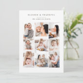 Gezegend & Dankbaar multi foto kerstkaart (Staand voorkant)