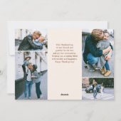 Gezegend dankbare Thanksgiving foto vakantie Kaart (Achterkant)