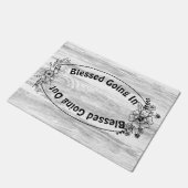 Gezegend dat er Christelijk naar binnen gaat Deurmat (Schuin)