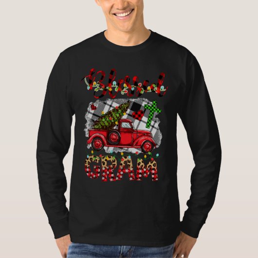 Gezegend dat hij Grammy Christmas Red Truck heet T-shirt (Voorkant)