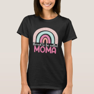 Gezegend dat ze MoMA Rainbow Moederdag mam heten T-shirt